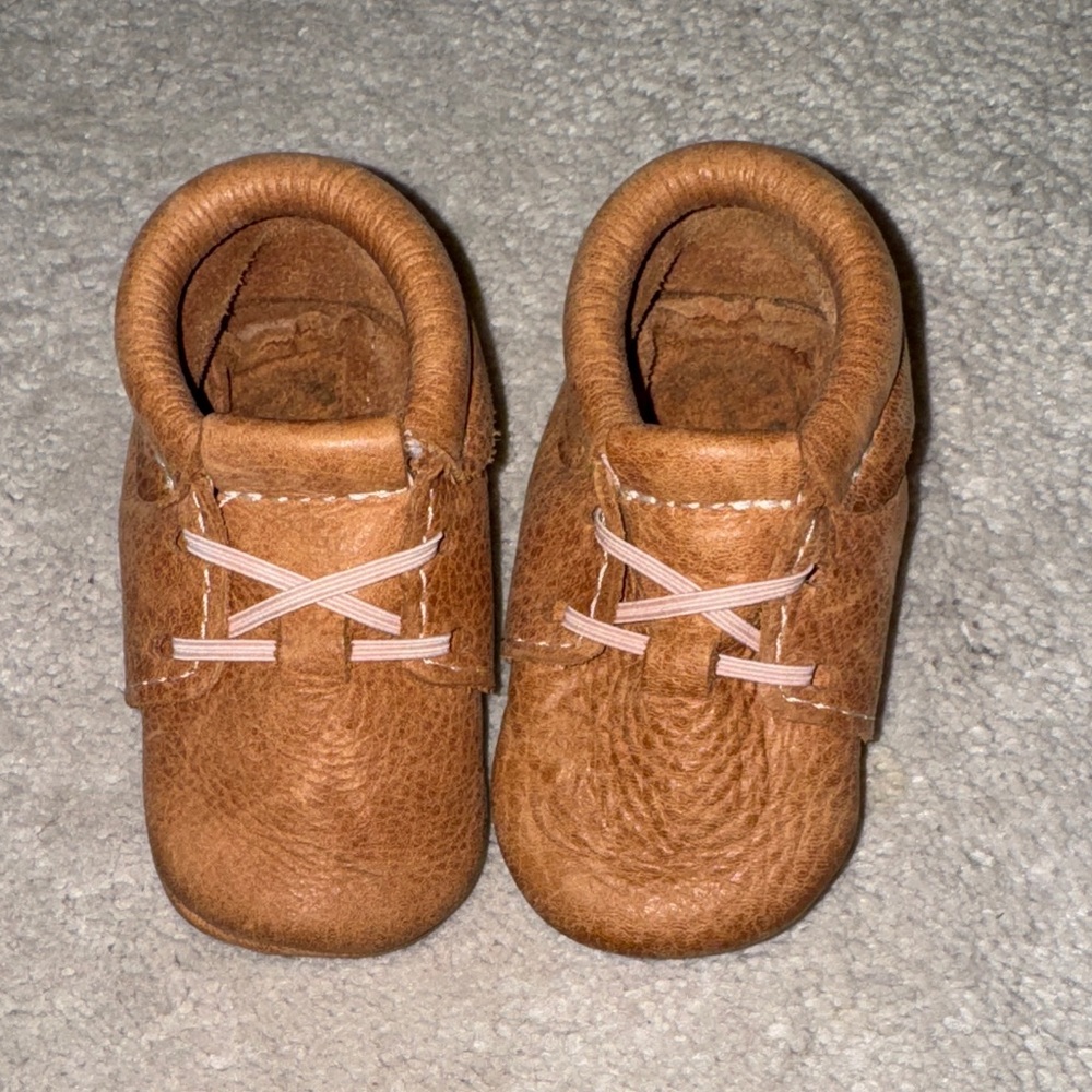 Freshly Picked Brown Leather moccasins size 3
